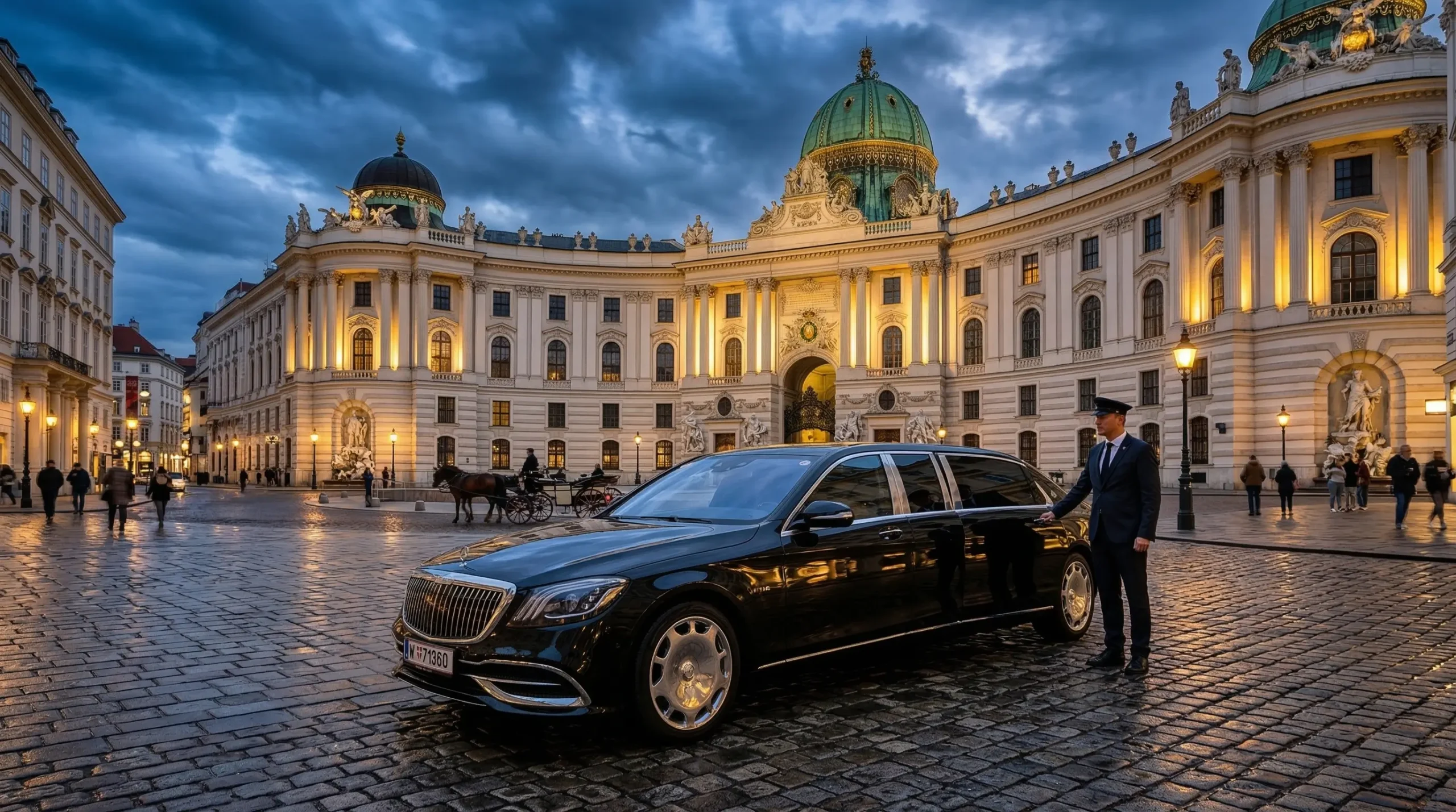 Gepflegter Innenraum der Mercedes S-Klasse im Limousinen Service Wien