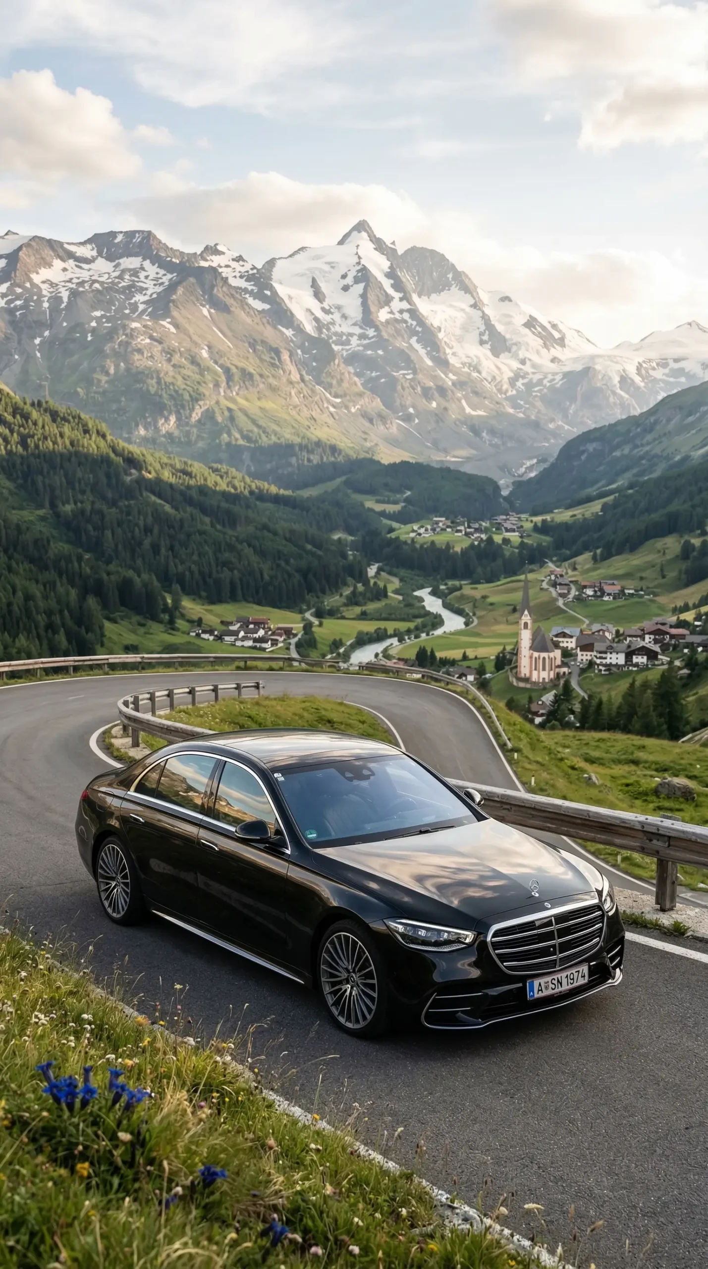 Mercedes E-Klasse für Chauffeur Wien München auf europäischer Fernstrecke