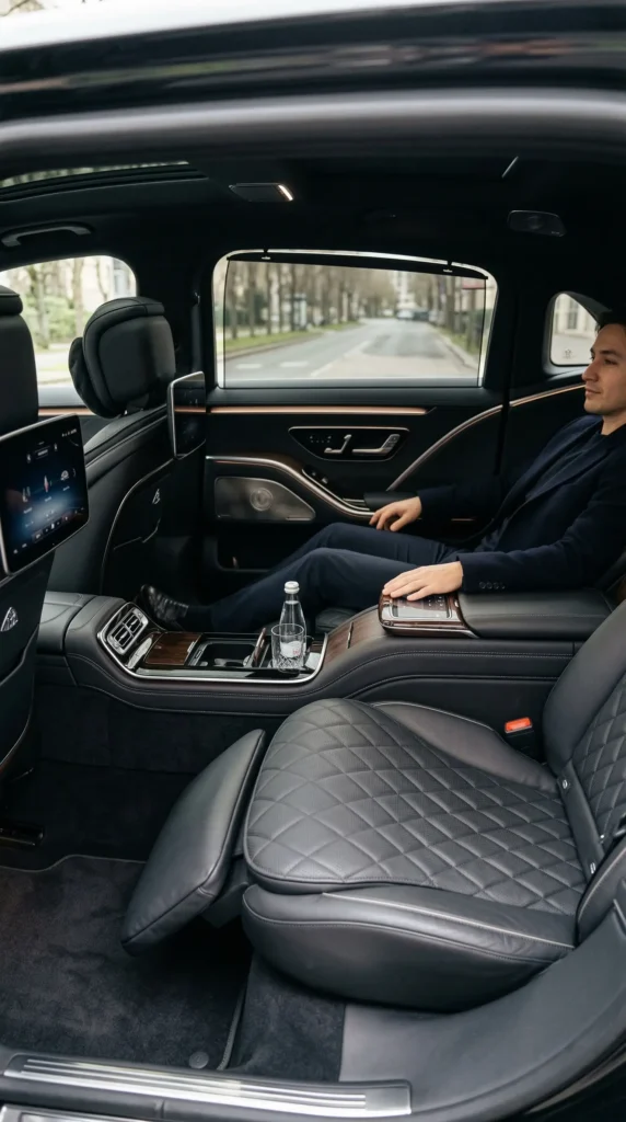 Mercedes E-Klasse mit Privatchauffeur Wien für alltägliche Geschäftsfahrten