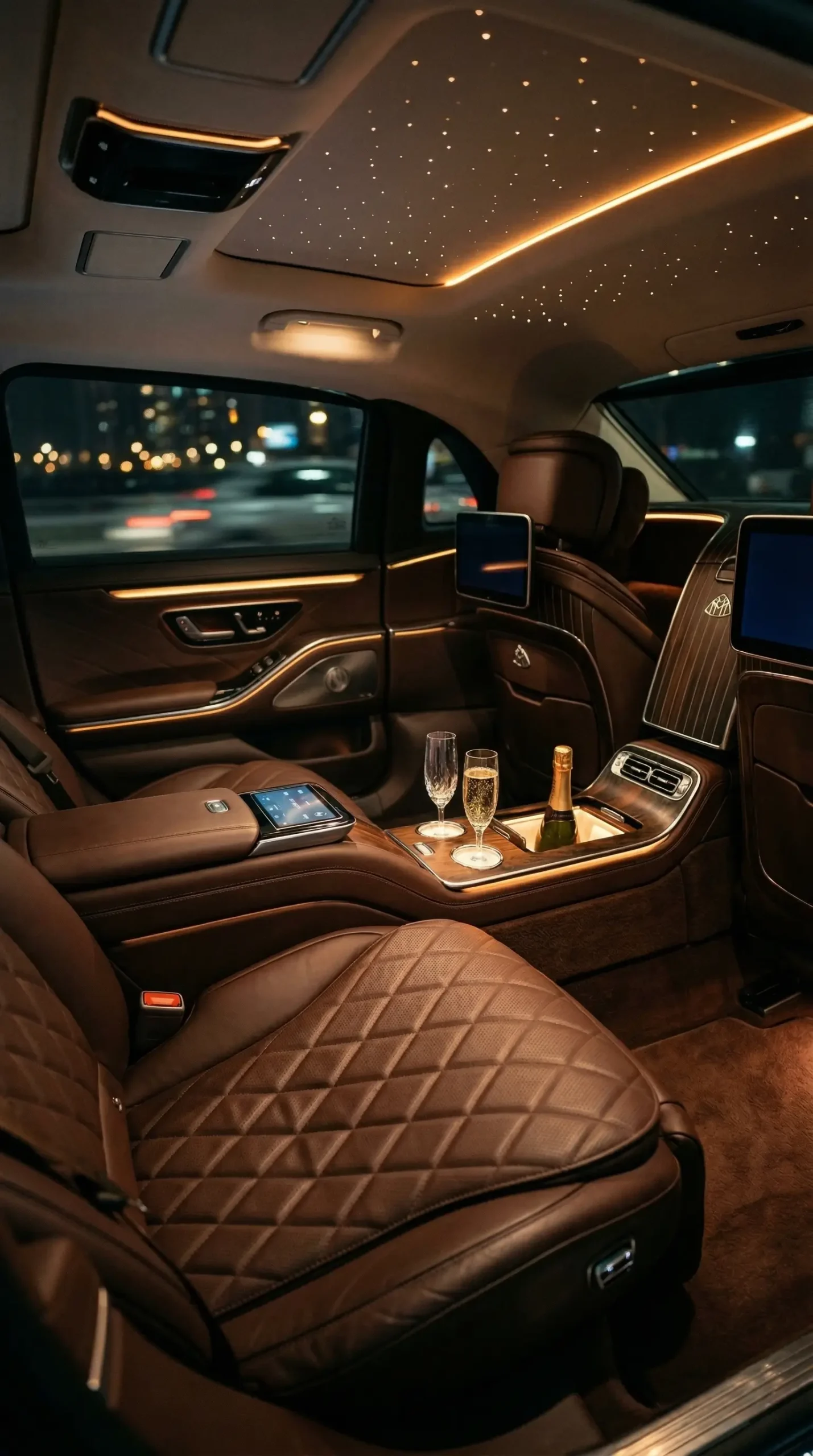 Mercedes Limousine Wien vor der Wiener Staatsoper für repräsentative Fahrt